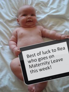 Best of luck to Rea, who goes on maternity leave this week.
